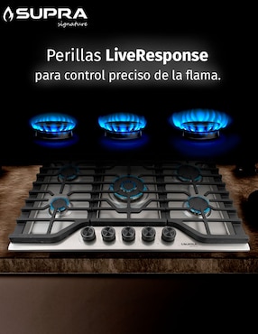 Parrilla a gas lp empotrable Supra