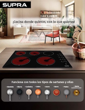 Parrilla eléctrica empotrable Supra