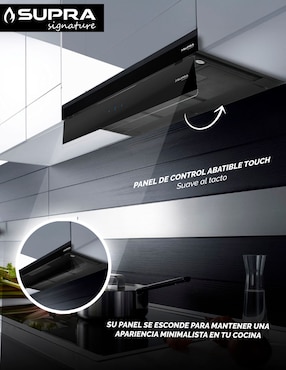Campana de pared Supra Darkfall 90 de acero