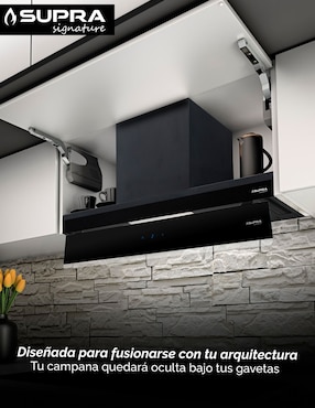 Campana de pared Supra Darkfall 90 de acero