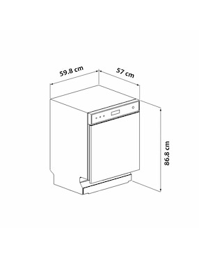 Lavavajillas de empotre Smeg13 servicios STX315SMX.TSF01RDUS