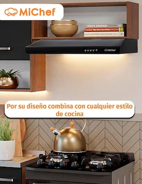 Campana plana Michef Aria N-60 de acero inoxidable