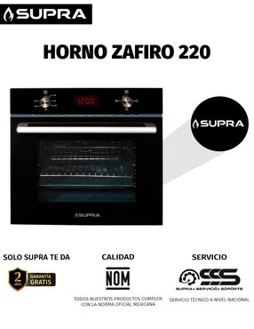 Horno eléctrico Supra ZAFIRO 220V capacidad 1.9 pies