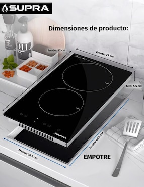 Parrilla eléctrica empotrable Supra