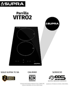 Parrilla eléctrica empotrable Supra