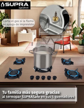 Parrilla a gas lp empotrable Supra Signature
