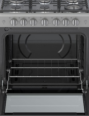 Combo estufa empotrable a Gas LP WhirLpool 76 cm CWER3100D-HH de 6 quemadores+Campana