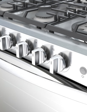 Combo estufa empotrable a gas LP Whirlpool 76.20 cm CWER5000S-HH de 6 quemadores