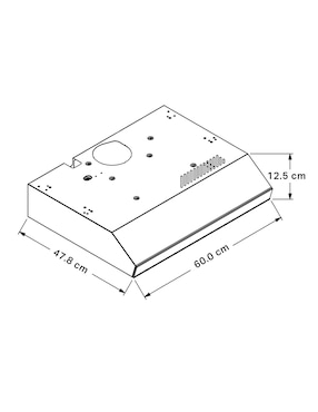 Campana de pared Whirlpool WH6010SS de acero inoxidable