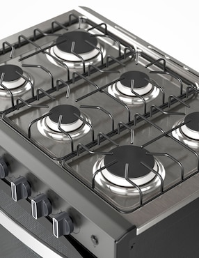 Combo Estufa empotrable a gas LP Acros 79.68 cm CABR4120G-HH de 6 quemadores + campana