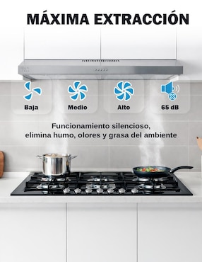 Campana plana Ola Casa de acero inoxidable