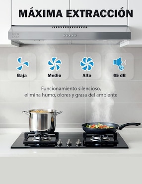 Campana plana Ola Casa de acero inoxidable