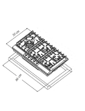 Horno a gas natural Odipo Matrix + Ceres