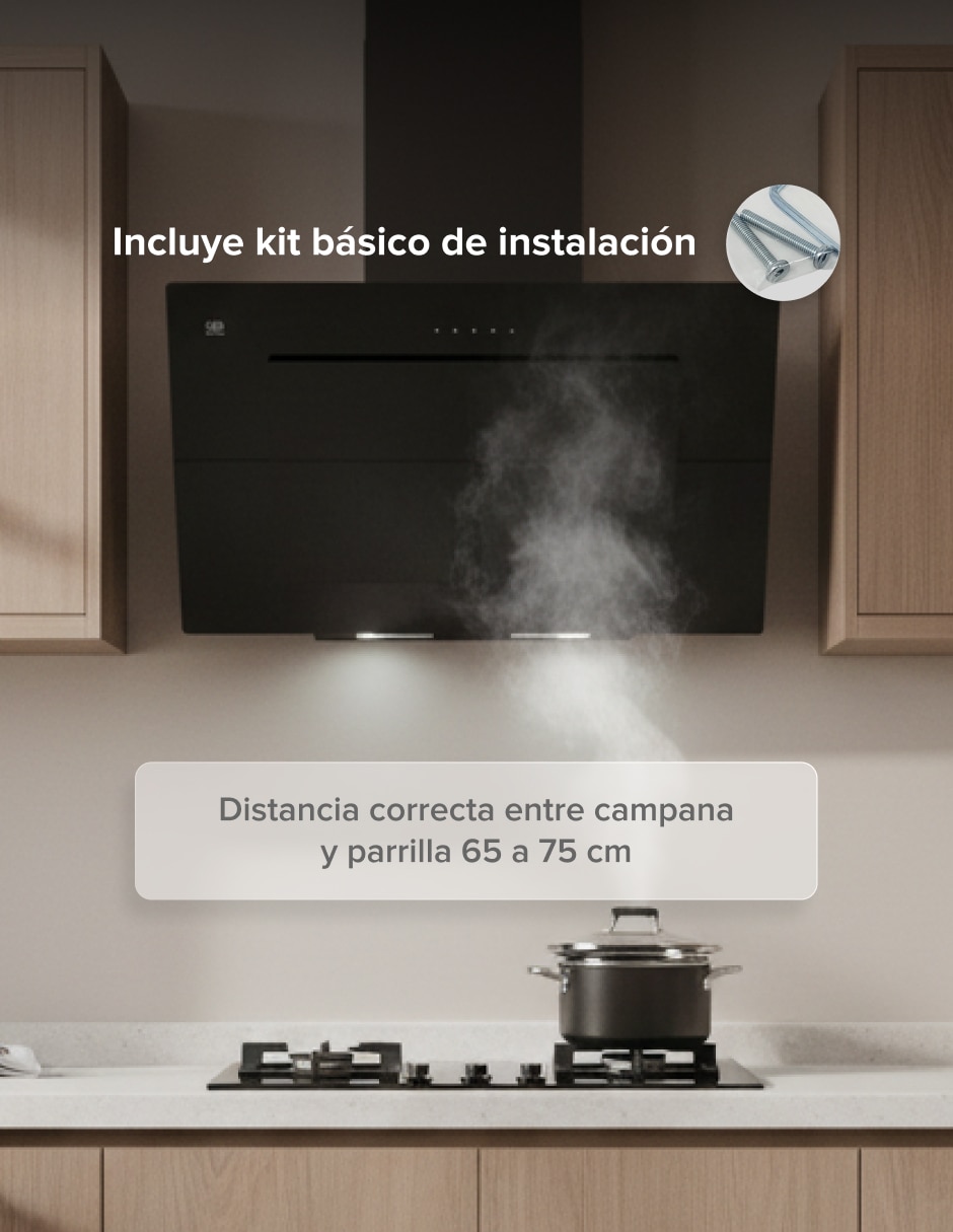 Campana de pared CEV90C de acero inoxidable 6