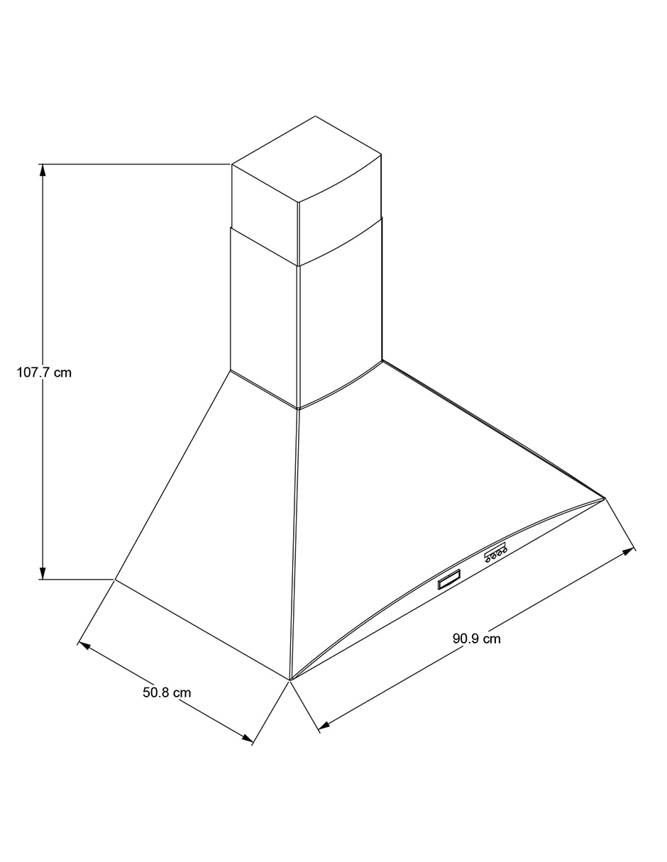 Campana de pared MH9036S de acero inoxidable 6
