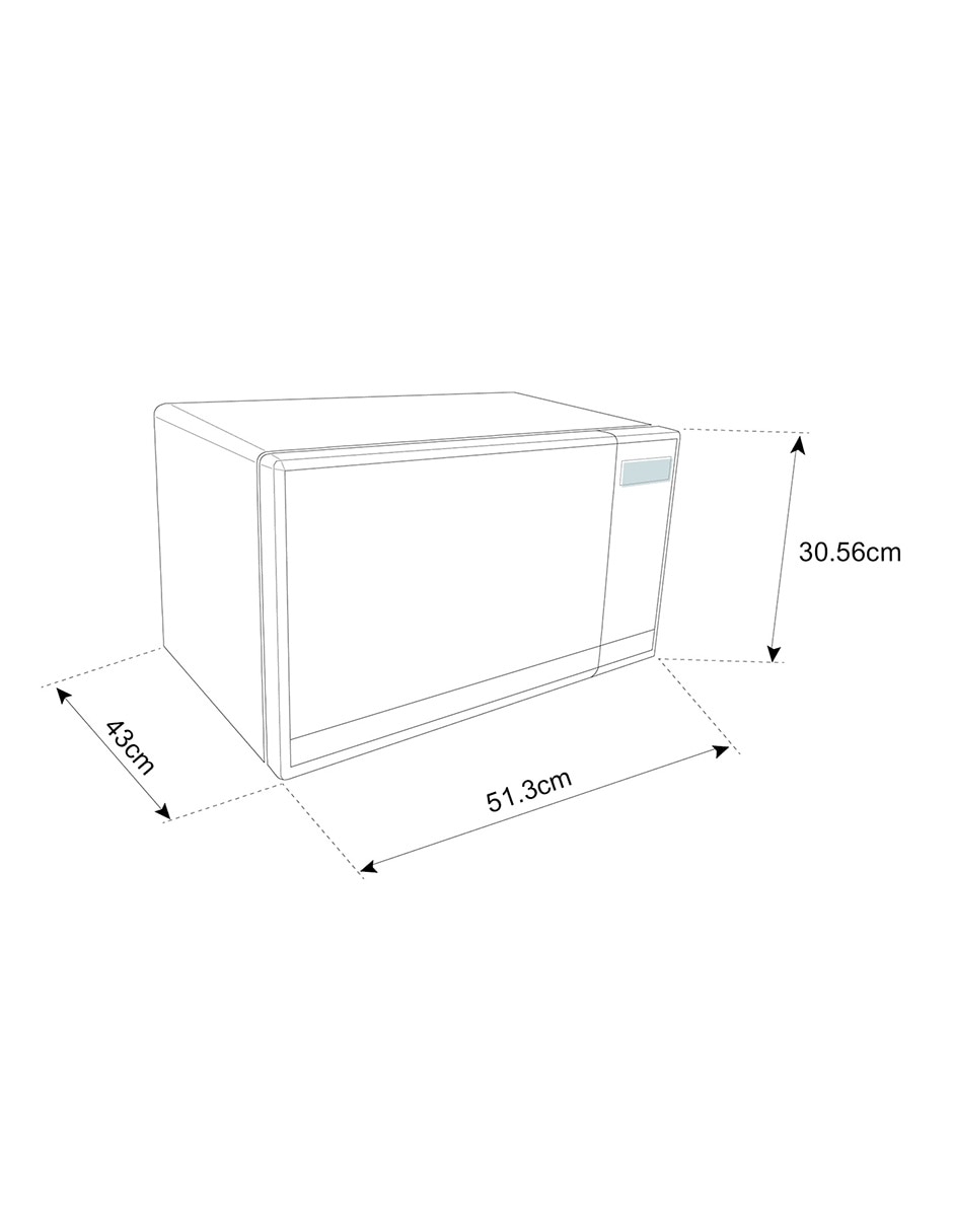 Horno de microondas con grill modelo MWG 11X 6
