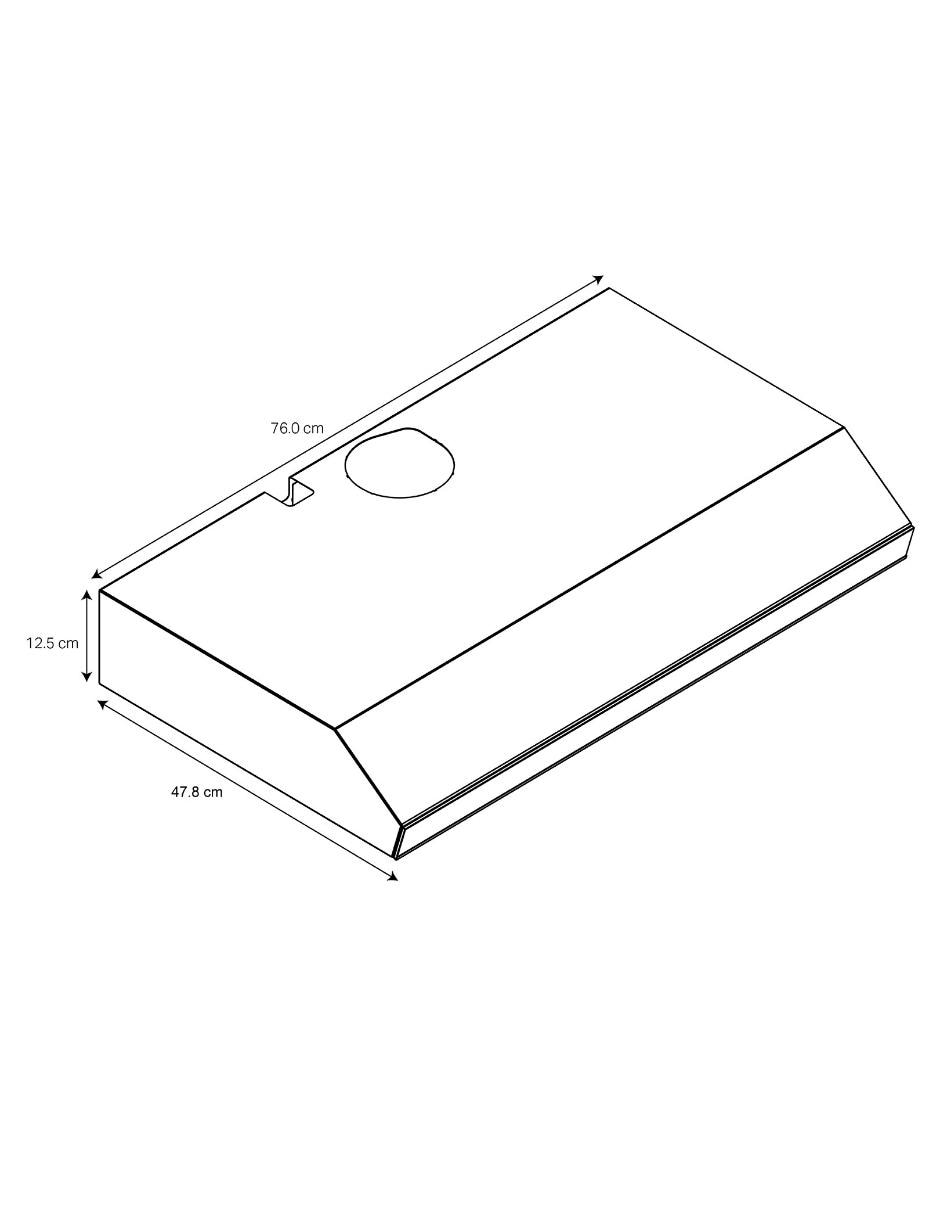 Campana de pared WH7610D de acero inoxidable 10