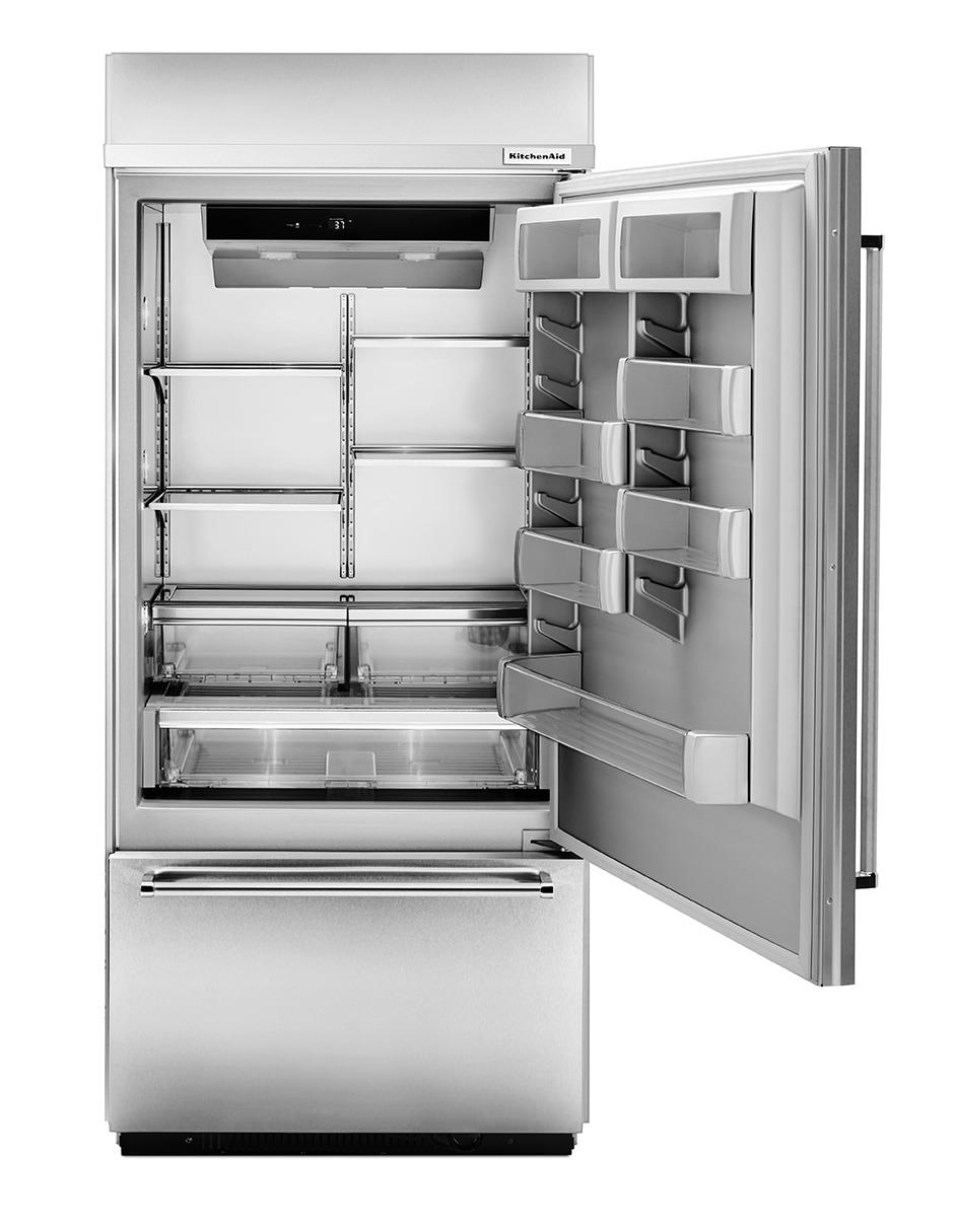 Refrigerador bottom mount 21 pies cúbicos no frost y fábrica de hielo KBBR306ESS 2