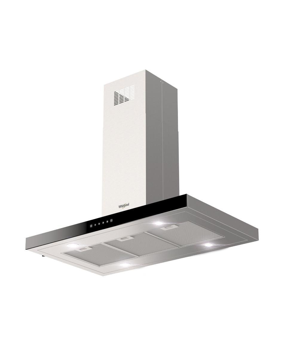 Campana de isla WHI1010S de acero inoxidable 3