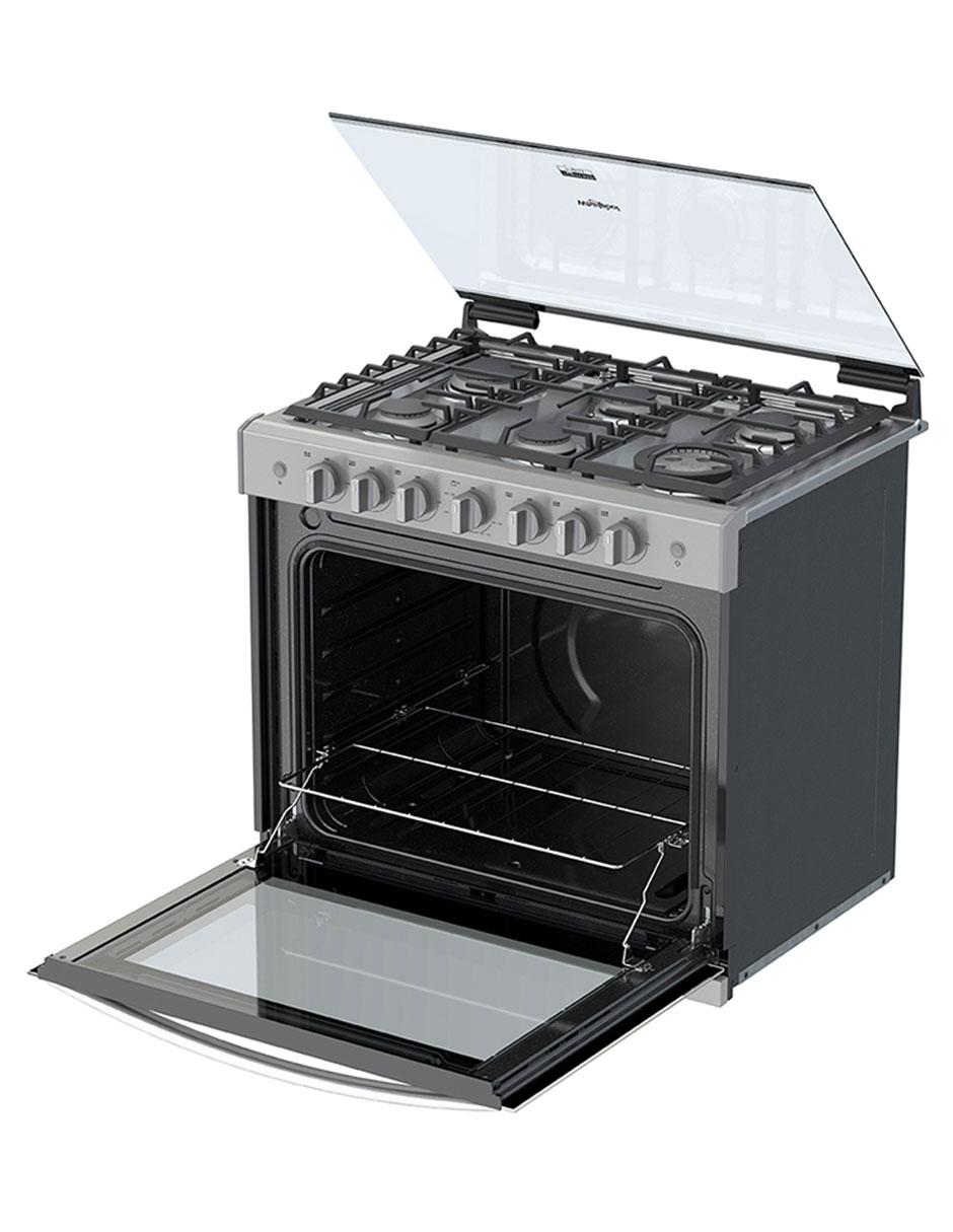 Estufa empotrable a Gas LP 76 cm WER3100D de 6 quemadores 4