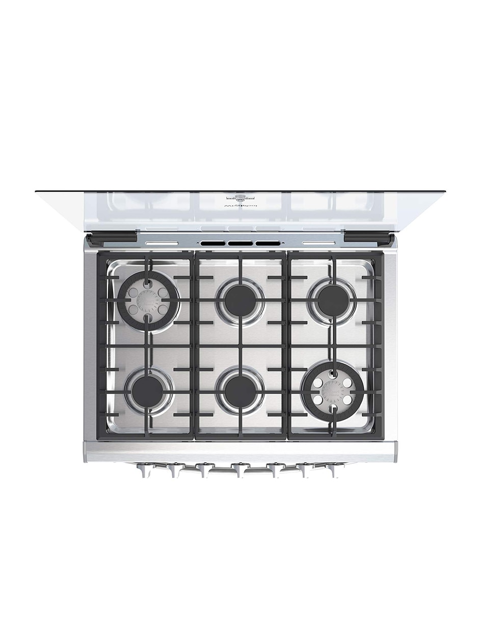 Estufa empotrable a Gas LP 76 cm WER5000S de 6 quemadores 2