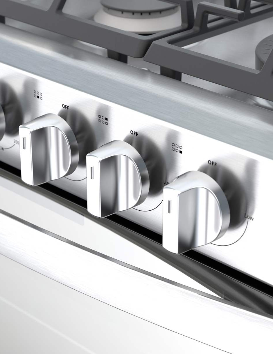 Estufa empotrable a Gas LP 76 cm WER5000S de 6 quemadores 4