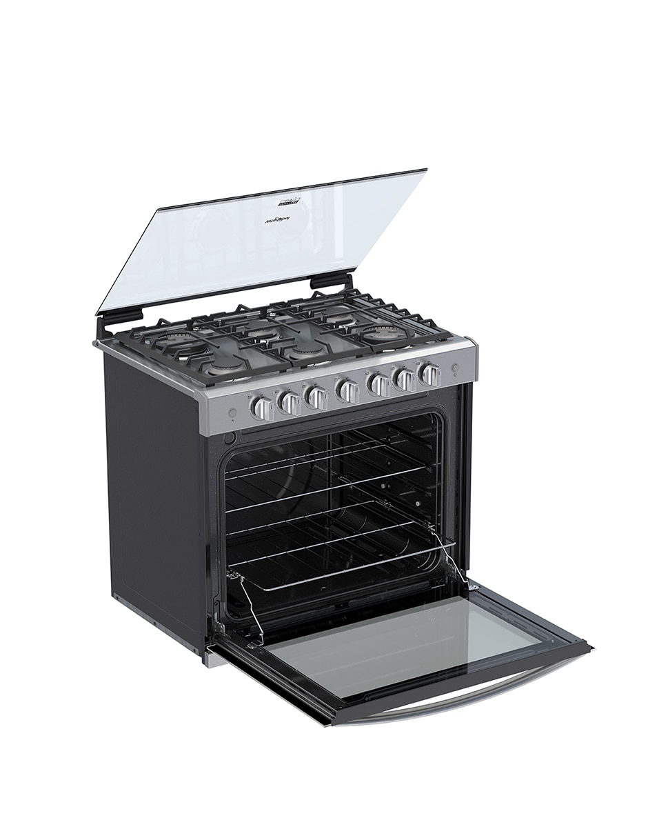 Estufa empotrable a Gas LP 76 cm WER5000S de 6 quemadores 7
