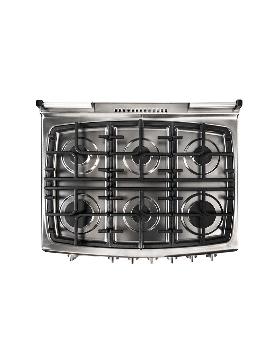 Estufa empotrable a Gas LP 79 cm EMGG8660SRX de 6 quemadores 5