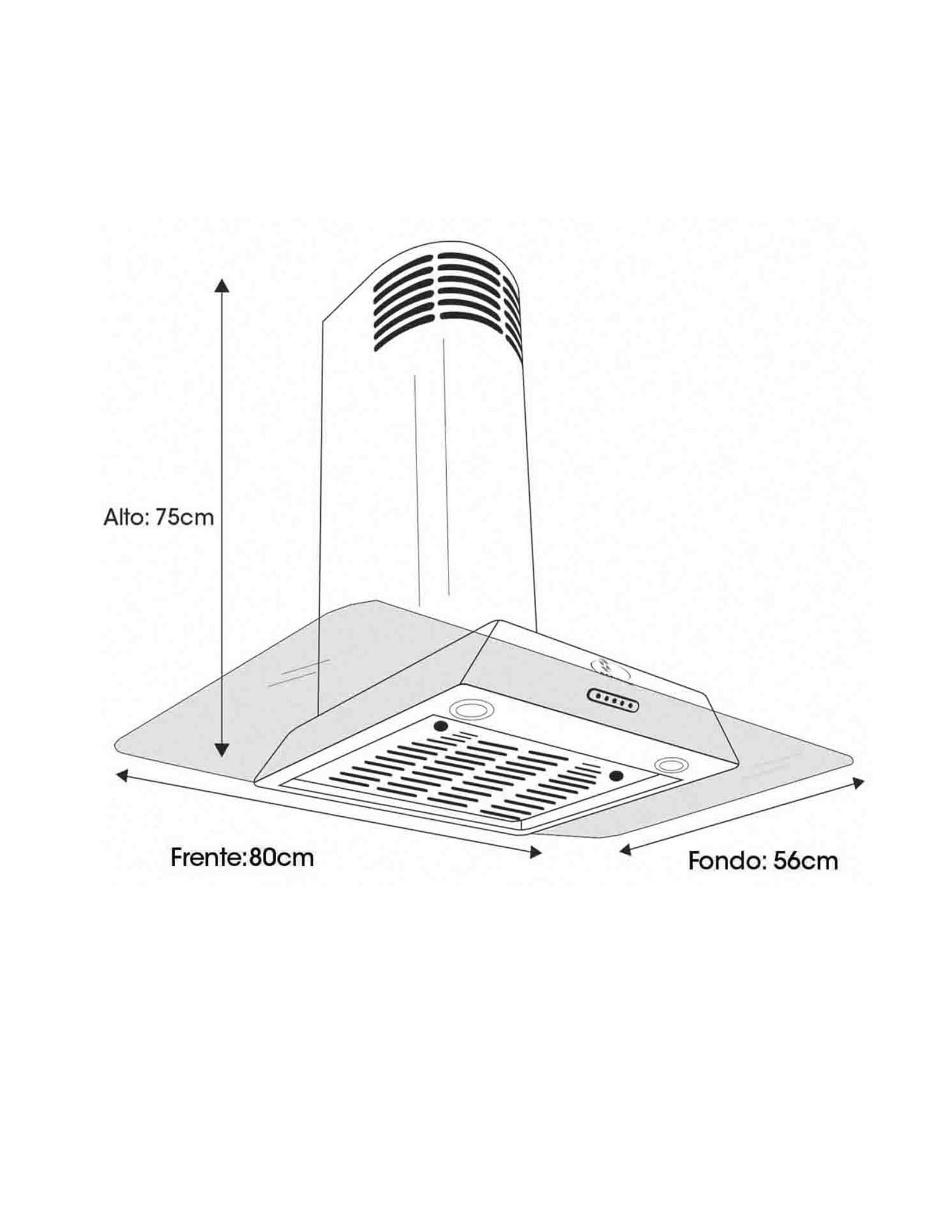 Campana de pared CA HER 090 P de acero 4
