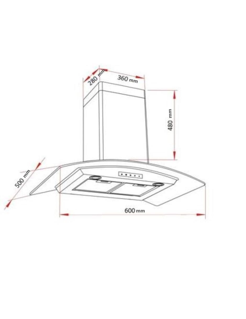 Campana de pared MAREX PLUS de acero inoxidable 3