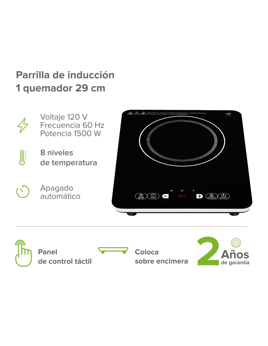 Parrilla de inducción portátil 7