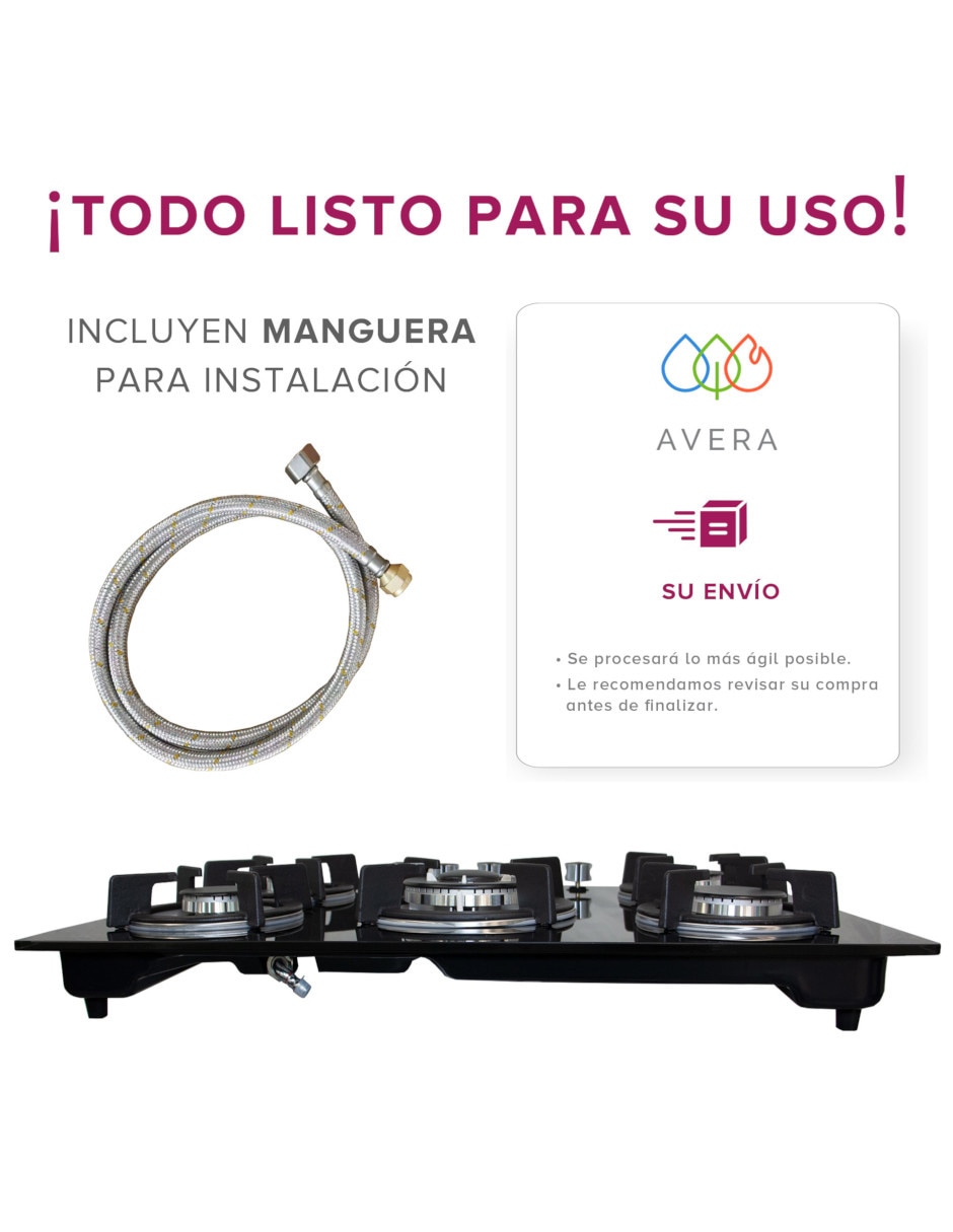 Parrilla de gas empotrable VT4 12