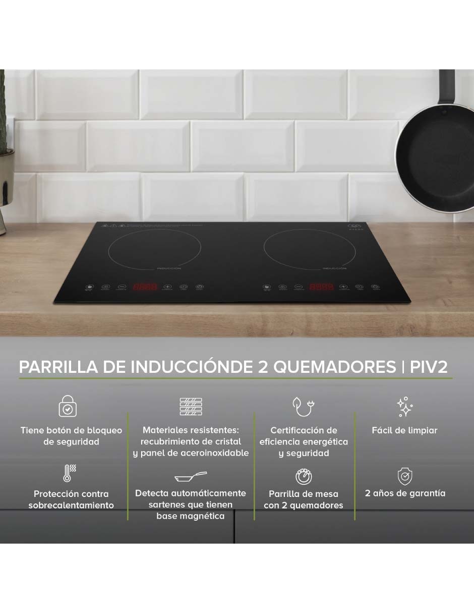 Parrilla a inducción empotrable 7