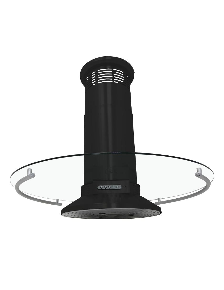 Campana de isla IRIS de vidrio 2