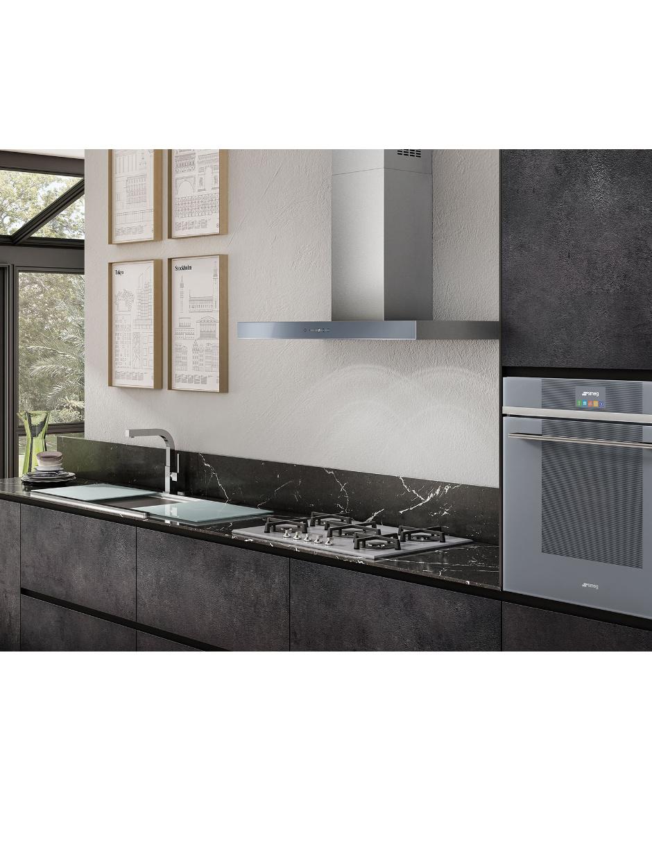 Campana de pared KS90XT de acero inoxidable 4