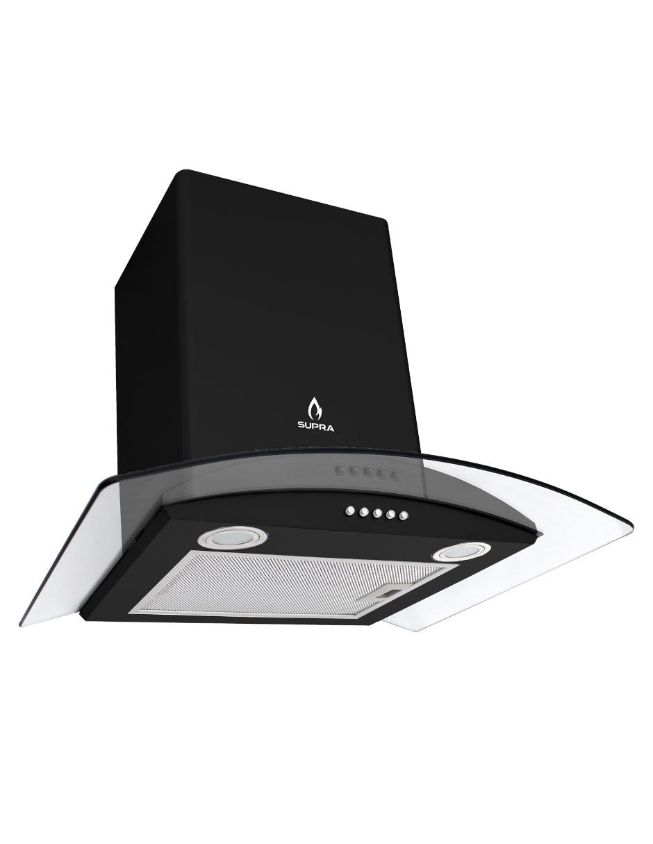 Campana de pared CC-60-BLACK de cristal templado 3