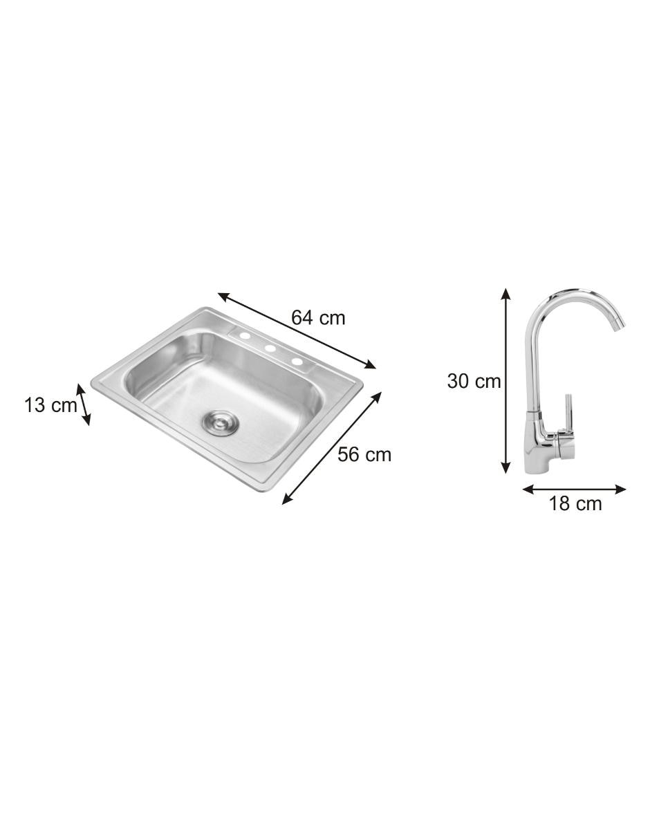Fregadero de acero inoxidable LEONORA 3