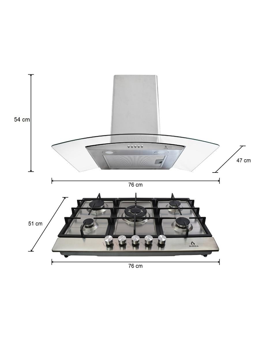 Campana de pared C7-35-AC de acero inoxidable 7