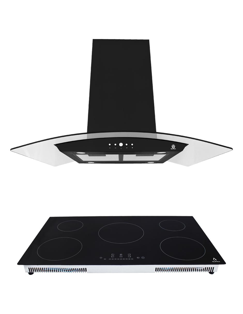 Combo campana de cocina ISELA de vidrio Combo campana de cocina ISELA de vidrio