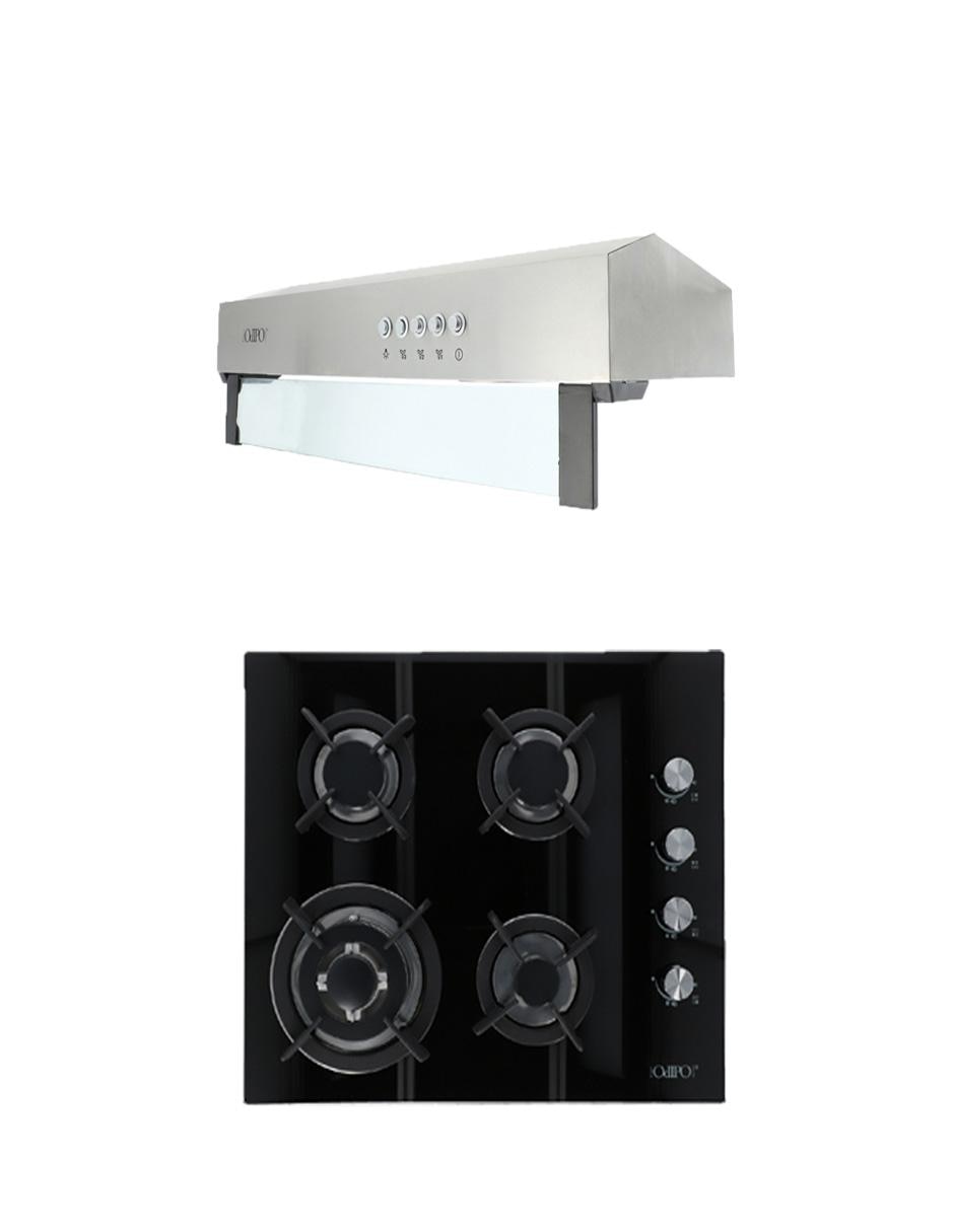 Combo campana de cocina THORY 50 + CLIO de cristal templado