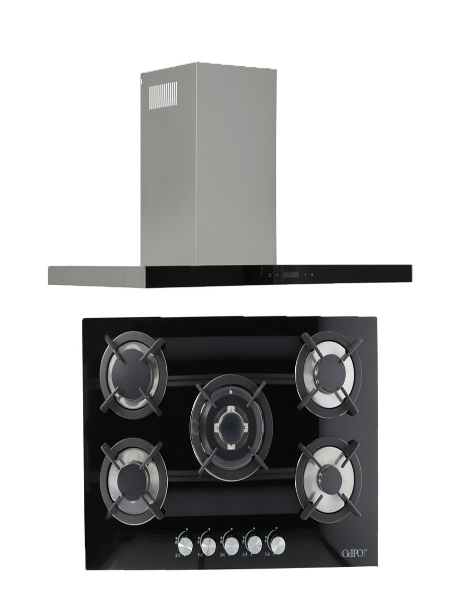 Campana de pared TEMAX + CAPELLA de cristal templado Campana de pared TEMAX + CAPELLA de cristal templado