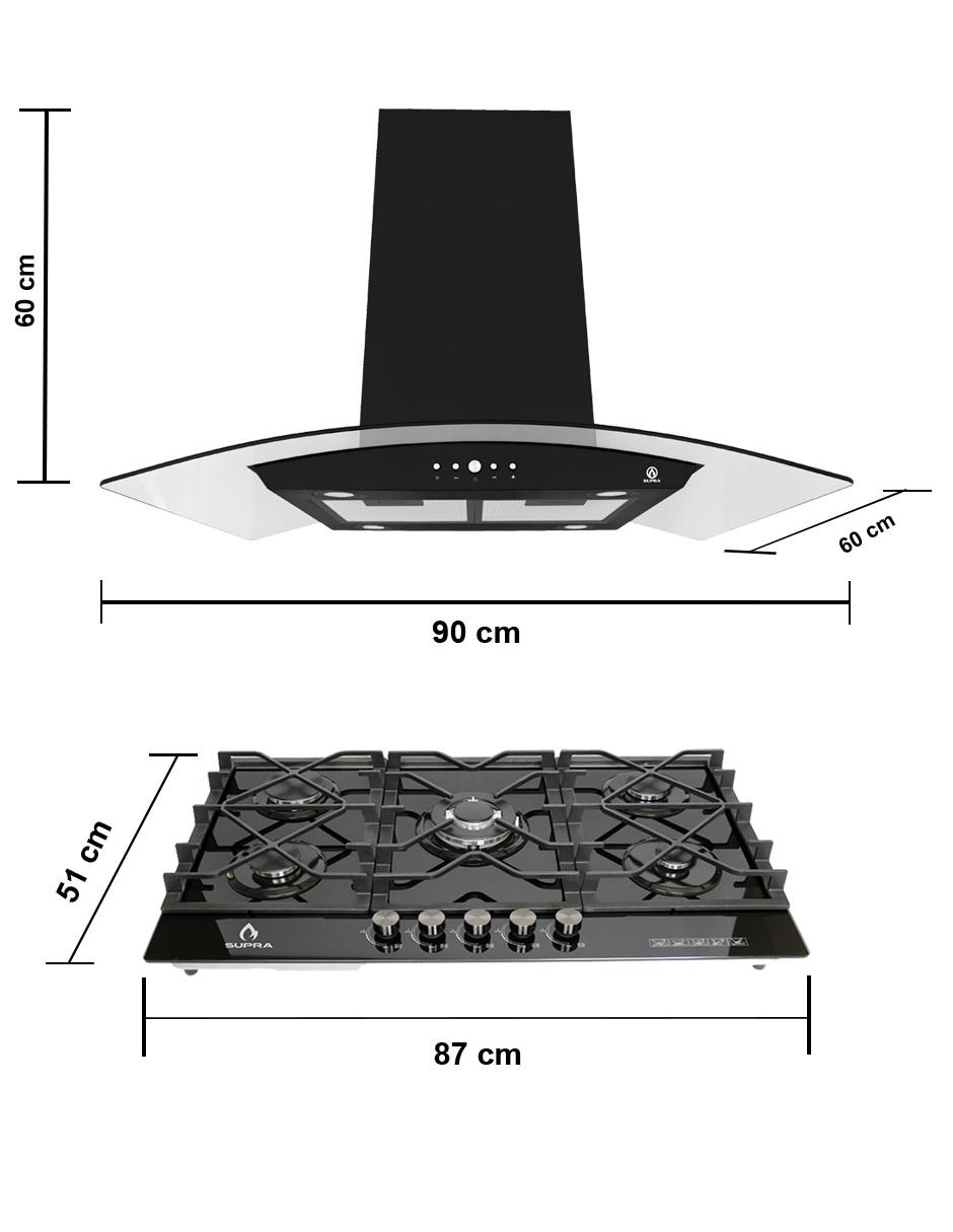 Campana de isla SOPHIE de acero inoxidable 7