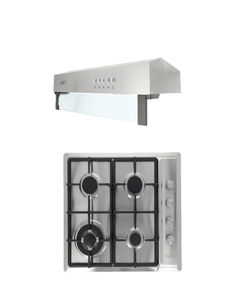 Campana de pared Thory 75 + Vulcano de acero inoxidable 1