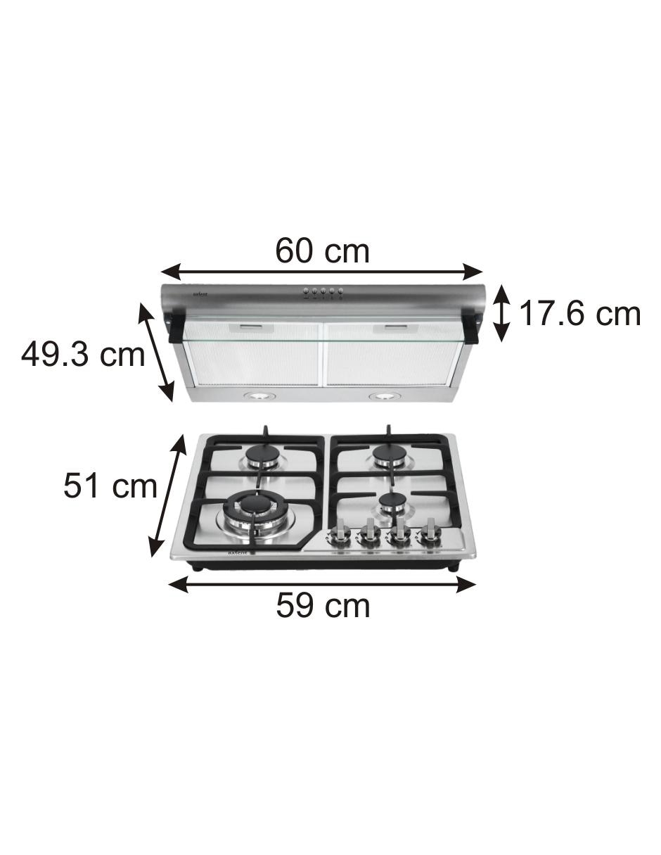 Parrilla a gas lp empotrable 4