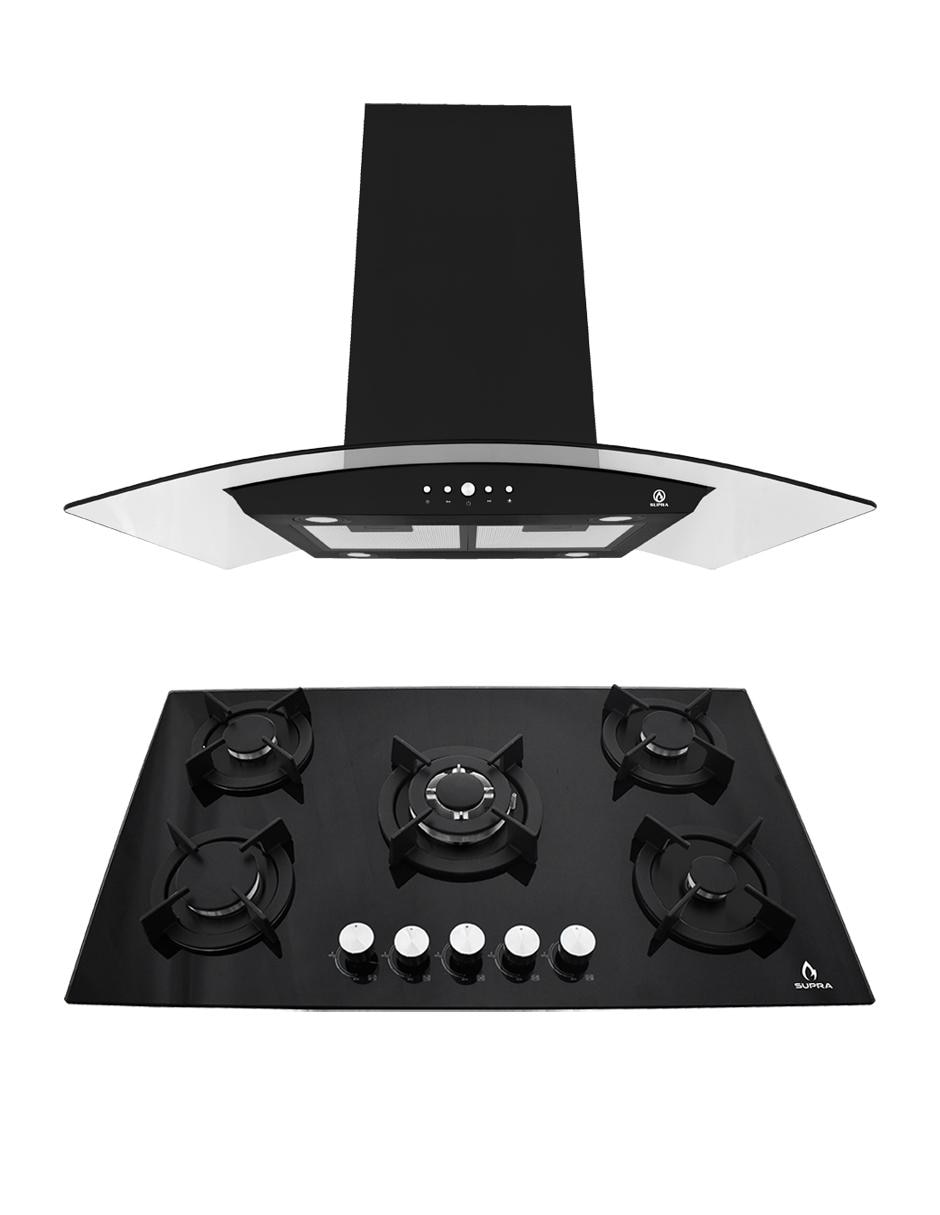 Combo campana de cocina VARESE de acero inoxidable
