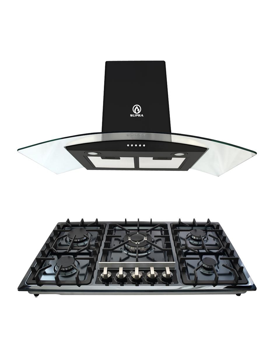 Combo campana de cocina VITERBO de acero inoxidable Combo campana de cocina VITERBO de acero inoxidable