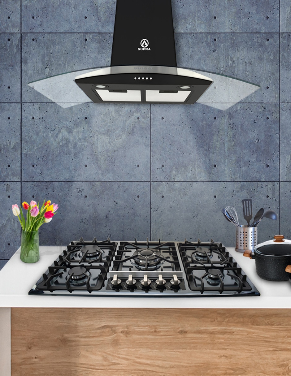 Combo campana de cocina VITERBO de acero inoxidable 5