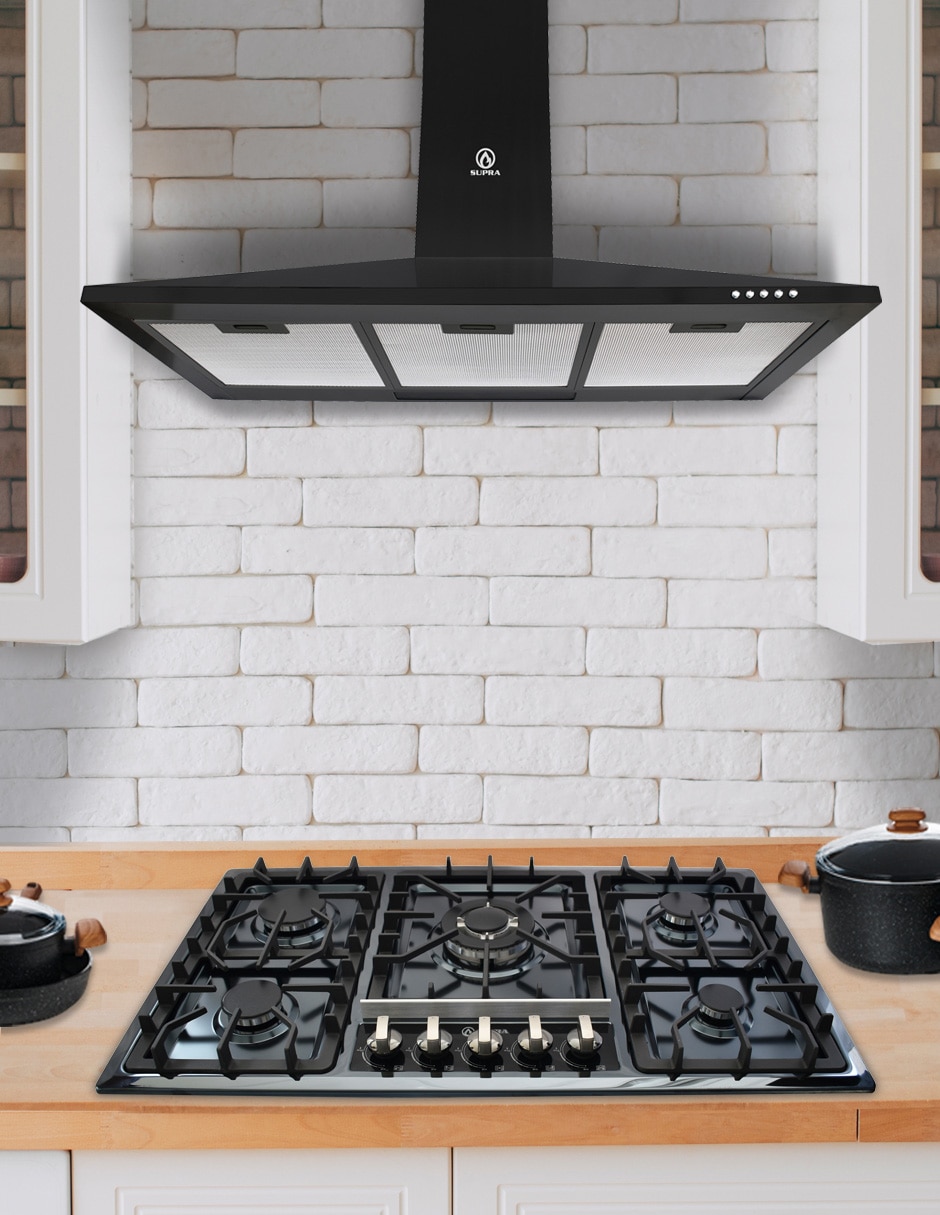 Combo campana de cocina C9-73-AN de acero inoxidable 5