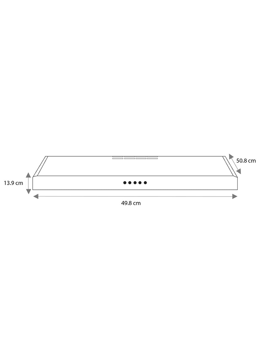 Campana de pared CMPU501GX0 de acero 9