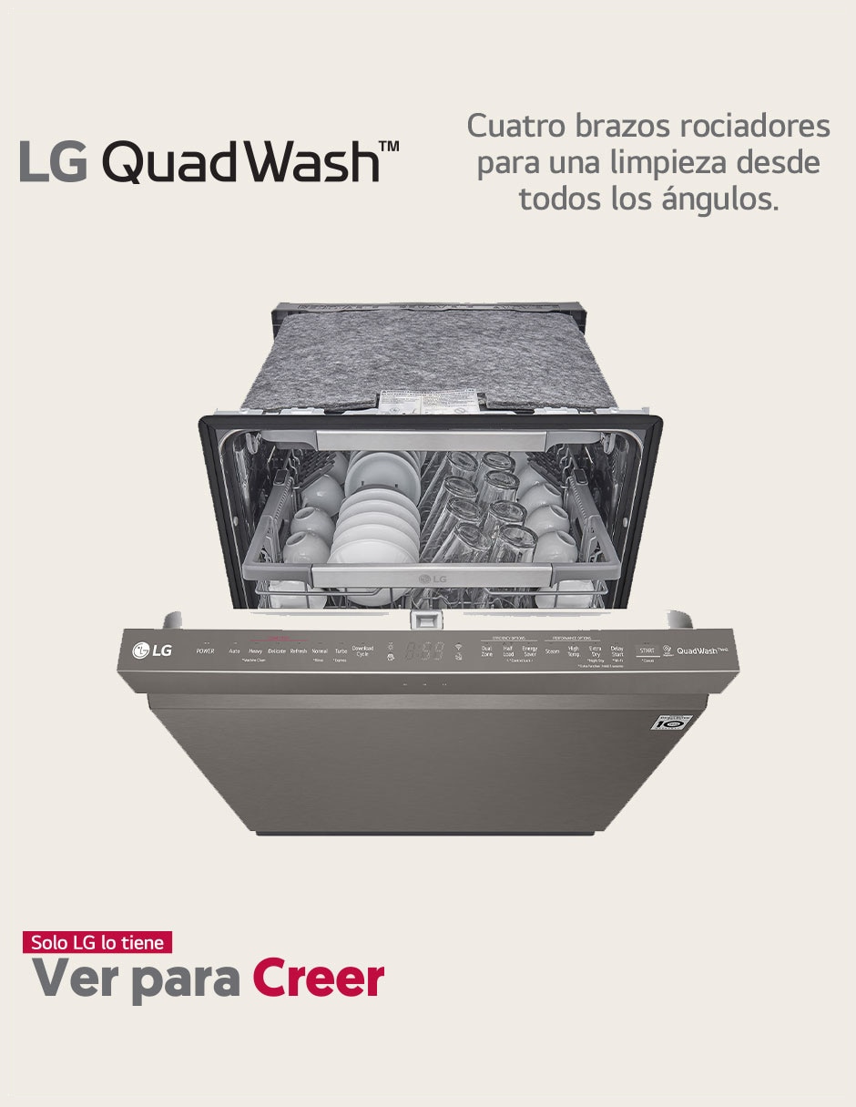 Lavavajillas de empotre LG 15 servicios LDP6810BD